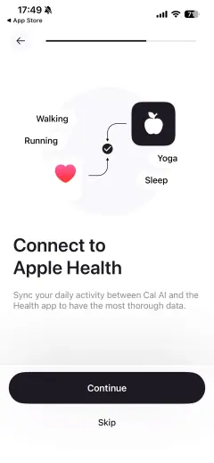 Cal AI screen 1